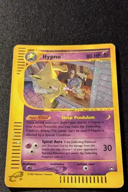 Pokemon AQUAPOLIS - #H12/H32 Hypno - Holo - ENG - Heavily Played/INKED - Image 4