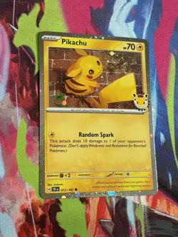 Pokemon Temporal Forces #51/162 Pikachu Stamped Pokemon Day 2026 Cosmos Holo - Image 1