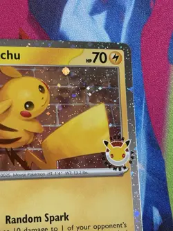 Pokemon Temporal Forces #51/162 Pikachu Stamped Pokemon Day 2026 Cosmos Holo - Image 3