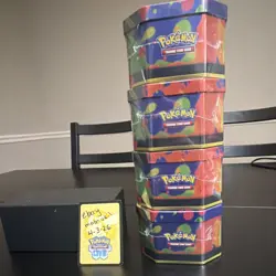 Pokemon TCG Mega Charizard X and Y ex Tin Box Lot of 4 Tins Promo English Sealed - Image 4