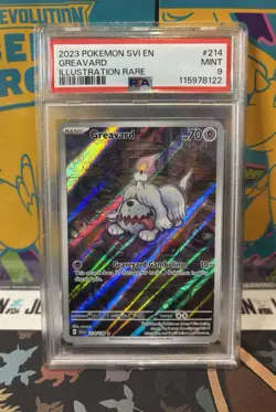 PSA 9 Greavard 214/198 SV01 MINT Pokemon TCG Scarlet & Violet Base Set English - Image 1