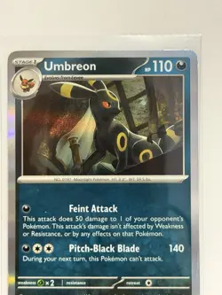 Pokemon Umbreon 059/131 Sv: Prismatic Evolutions Rare Holo Stage 1 110 HP Matazo - Image 2