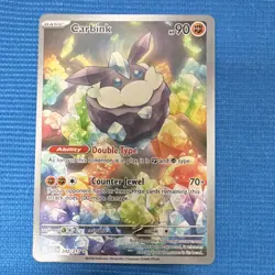 Pokemon Carbink Basic Full Art Holo Illustration Rare 90 HP Ascended Heroes 242… - Image 1