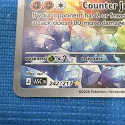 Pokemon Carbink Basic Full Art Holo Illustration Rare 90 HP Ascended Heroes 242… - Image 2