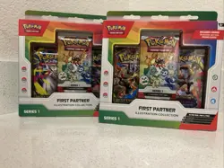 2x Pokemon TCG First Partner Illustration Collection Box Series 1 Sealed Read - Image 1