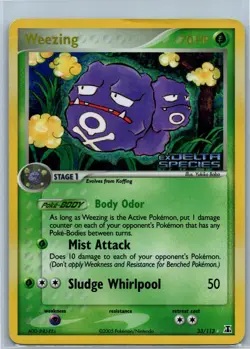 Pokemon TCG Weezing 33/113 EX Delta Species Reverse Holo Rare 2005 - Image 1