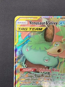 Pokemon TCG - Venusaur and Snivy GX 1/236 - Tag Team - Cosmic Eclipse - Image 2