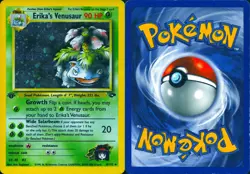 ERIKA'S VENUSAUR 4/132 HOLO RARE GYM CHALLENGE POKEMON 1ST EDITION HOLO MP - Image 3