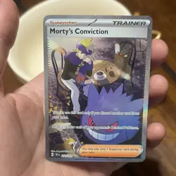 Pokemon TCG Morty's Conviction SV05 Holo Special Illustration Rare 211/162 - Image 2
