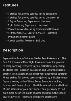 Pokemon Prismatic Evolutions Premium Figure Collection Presale 9/26 *CONFIRMED* - Image 3