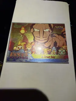 “A Great Day” Topps Pokemon First Movie Mewtwo Strikes Back Texture Foil - Image 1