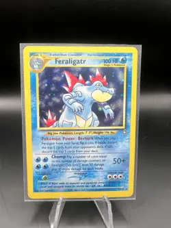 Pokemon TCG Neo Genesis Feraligatr 4/111 Holo Unlimited Rare Vintage Near Mint - Image 1