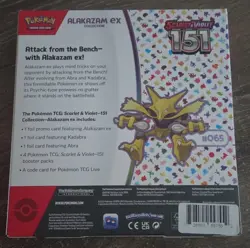 Pokemon Scarlet & Violet 151 Alakazam ex Collection Box Booster Promo 2023 - Image 2