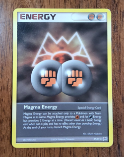 Pokemon TCG Magma Energy EX Team Magma Versus Team Aqua 87/95 uncommon 2004 NM - Image 1