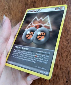 Pokemon TCG Magma Energy EX Team Magma Versus Team Aqua 87/95 uncommon 2004 NM - Image 4