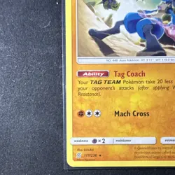 Pokemon TCG Lucario 117/236 Sm-Unified Minds Rare ( LP ) - Image 4