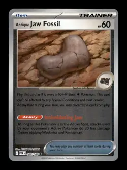 ANTIQUE JAW FOSSIL 068/088 C PERFECT ORDER POKEMON REVERSE HOLO NM/M - Image 1