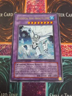 Yu-Gi-Oh! Elemental Hero Absolute Zero YG04-EN001 Ultra Rare Limited LP - Image 1