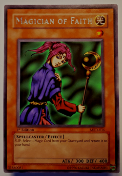 Yu-Gi-Oh! Magician of Faith MRD-036 Metal Raiders 1st Ed Original 2002 NM - Image 1