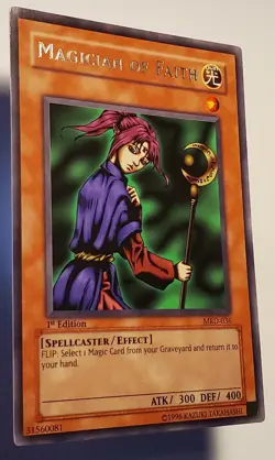 Yu-Gi-Oh! Magician of Faith MRD-036 Metal Raiders 1st Ed Original 2002 NM - Image 2