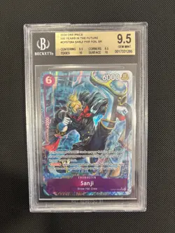 CARTA ONE PIECE SANJI SR ALT 500 YEARS IN THE FUTURE BGS 9,5 MINT ENG - Image 1