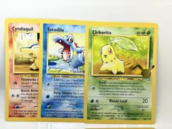 Pokemon First Partner Pack Johto JUMBO Card Set Cyndaquil Chikorita Totodile - Image 1