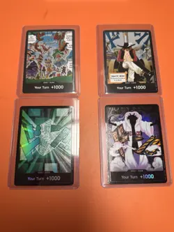 One Piece TCG DON!! Foil Card Lot x4– English – Special Art – Holo – NM - Image 1