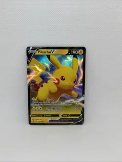2021 Pokemon Pikachu V SWSH061 Black Star Promo Sword Shield Pokemon Card NM - Image 1