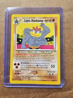 Light Machamp 25/105 Neo Destiny Rare Pokemon Card 2000 WOTC Vintage - Image 1