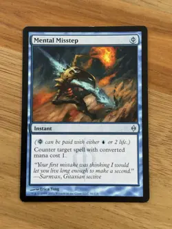 Mental Misstep - New Phyrexia Instant Uncommon Blue #38 MTG - Image 1