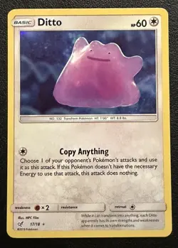 Ditto - 17/18 - Detective Pikachu Holo Rare Pokemon Card - NM - Image 1