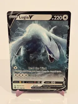 Pokemon Lugia V 138/195 Sword & Shield - Silver Tempest Ultra Rare Holo NM TCG - Image 1