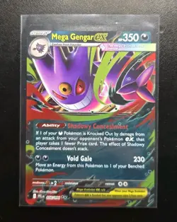 Pokemon Mega Gengar Ex 056/094 NM - Double Rare Holo - Phantasmal Flames - Image 1