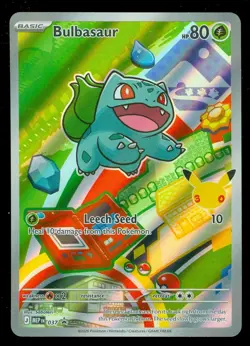 Pokemon BULBASAUR MEP 037 Ascended Heroes - 1st Partner FULL ART PROMO - Image 1