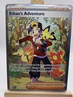 Ethan’s Adventure 236/182 – Destined Rivals Full Art Trainer – NM Pokemon TCG - Image 1