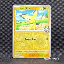 Rev Holo - Ethan's Pichu 071/182 Pokemon Destined Rivals Pokemon Scarlet Violet - Image 1
