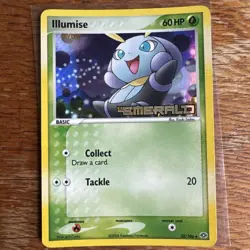 Illumise 32/106 Reverse Holo Rare Stamped EX Emerald Pokemon TCG Nintendo - Image 1