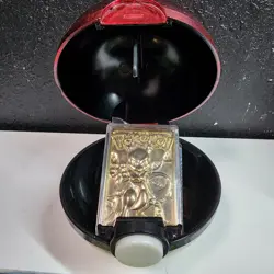 Pokemon Burger King Gold-Plated Card Mewtwo #150 Pokeball Card - Image 1