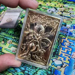 Pokemon Burger King Gold-Plated Card Mewtwo #150 Pokeball Card - Image 5