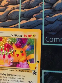 POKEMON CELEBRATIONS CLASSIC COLL. #24 BIRTHDAY PIKACHU HOLO - NM - Image 4