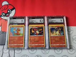 Pokemon Vivid Voltage Charizard + Evolutions. RARE Off-center / Miscut. Graded - Image 1