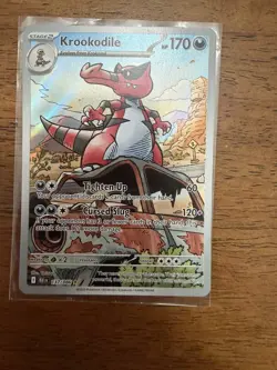 Pokemon Krookodile Full Art Holo Black Bolt 137/086 great centering - Image 1