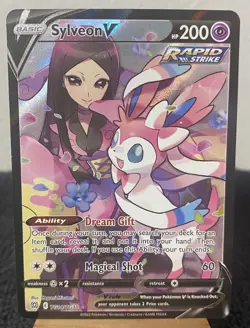 Sylveon V TG14/TG30 Ultra Rare SWSH09: Brilliant Stars Trainer Gallery Pokemon - Image 1