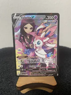 Sylveon V TG14/TG30 Ultra Rare SWSH09: Brilliant Stars Trainer Gallery Pokemon - Image 3