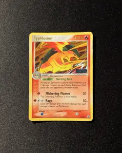 Pokemon EX UNSEEN FORCES - #17/115 Typhlosion - Reverse Holo - ENG - Damaged - Image 3