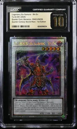 2024 1ST ED QUARTER CENTURY SECRET LEGENDARY SIX SAMURAI SHI-EN CGC 10 PRISTINE - Image 1