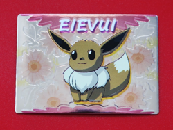 EEVEE (EIVUI)--JAPANESE MEIJI EMBOSSED PROMO FOIL POKEMON CARD - Image 1