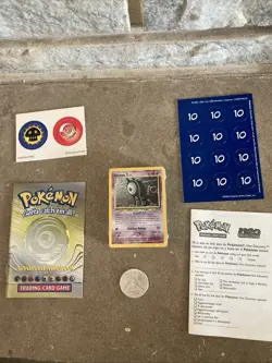 2001 Pokemon Card Brain Wave Themed Deck (Neo Discovery) Opened Box Unused - Image 3