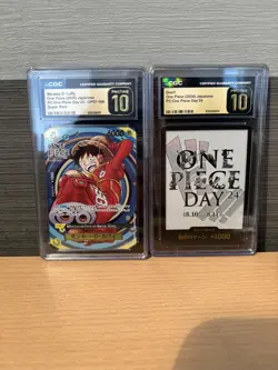2024 ONE PIECE MONKEY D. LUFFY ONE PIECE DAY #OP07-109 CGC 10 PRISTINE JAPANESE - Image 1