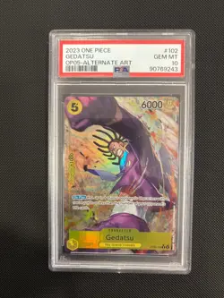 CARTA ONE PIECE GEDATSU SR ALT OP 05 PSA 10 MINT ENG - Image 1